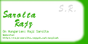 sarolta rajz business card